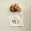 newborn baby hat fashion golden silver sweet heart ear letter toddlers infant baby fluff pompom hat.jpg 640x640.jpg