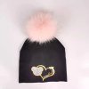 newborn baby hat fashion golden silver sweet heart ear letter toddlers infant baby fluff pompom hat.jpg 640x640.jpg (14)
