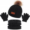 3Pcs Winter Baby Hat Scarf Gloves Set Solid Color Toddler Bonnet Cute Pompom Knitted Hats Outdoor.jpg 640x640.jpg (5)