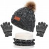 3Pcs Winter Baby Hat Scarf Gloves Set Solid Color Toddler Bonnet Cute Pompom Knitted Hats Outdoor.jpg 640x640.jpg (18)