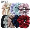 25 10 6 1pc Vintage Satin Scrunchies Girls Elastic Hair Bands Ponytail Holder Ties Rubber Bands.jpg 640x640.jpg (8)