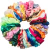 25 10 6pcs Satin Scrunchies Girls Elastic Hair Band Ponytail Holder Ties Rubber Bands Fashion Women.jpg