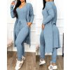 Two Piece Set Women Outfit 2023 Spring Fashion Drawstring Pocket Design U Neck Sleeveless Skinny Jumpsuit.jpg 640x640.jpg (2)