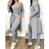 Two Piece Set Women Outfit 2023 Spring Fashion Drawstring Pocket Design U Neck Sleeveless Skinny Jumpsuit.jpg 640x640.jpg (3)