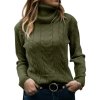 Womens Turtleneck Long Sleeve Cable Knit Sweaters.jpg