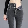 Thermal Winter Thick Fleece High waist Warm Skinny Jeans Thick Women Stretch Button Pencil Pants Mom.jpg 640x640.jpg (1)