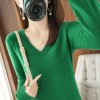 YSZWDBLX Sweaters Women Casual V neck Solid Jumpers Pullovers Spring Autumn Womens Sweater Winter Warm Knitwear.jpg 640x640.jpg (2)