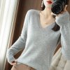 YSZWDBLX Sweaters Women Casual V neck Solid Jumpers Pullovers Spring Autumn Womens Sweater Winter Warm Knitwear.jpg 640x640.jpg (3)