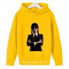 Dívčí mikina střihu "hoodie" s potiskem seriálové Wednesday Addams