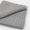 Bambusová pletená deka New Baby se vzorem 100x80 cm grey (Barva Šedá)