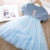 Summer Kids Clothes Pretty Korean Little Girls Dresses Frozen Elsa Anna Princess Party Costume Vestidos Bow.jpg 640x640.jpg (8)