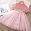Summer Kids Clothes Pretty Korean Little Girls Dresses Frozen Elsa Anna Princess Party Costume Vestidos Bow.jpg 640x640.jpg (9)