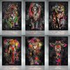 5D Diamond Art Animals DIY Diamond Painting Abstract Colorful Lion Rhinestones Mosaic Picture Cross Stitch Kit.jpg