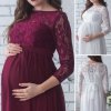 Pregnant Mother Dress New Maternity Photography Props Women Pregnancy Clothes Lace Dress For Pregnant Photo Shoot 0