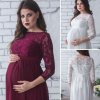 Pregnant Mother Dress New Maternity Photography Props Women Pregnancy Clothes Lace Dress For Pregnant Photo Shoot 3