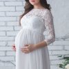 Pregnant Mother Dress New Maternity Photography Props Women Pregnancy Clothes Lace Dress For Pregnant Photo Shoot 0