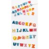 Montessori dřevěné hračky - různé dřevěné tvary k navlečení na šňůrku