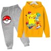 Boy Girl Pokemon Hoodie Suit Cotton Kids Hooded Sportswear Pikachu Set Pants Boys Clothes 2 pez.jpg 640x640.jpg (12)