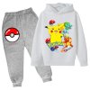Boy Girl Pokemon Hoodie Suit Cotton Kids Hooded Sportswear Pikachu Set Pants Boys Clothes 2 pez.jpg 640x640.jpg (13)