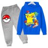 Boy Girl Pokemon Hoodie Suit Cotton Kids Hooded Sportswear Pikachu Set Pants Boys Clothes 2 pez.jpg 640x640.jpg (5)