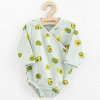 Kojenecké mušelínové body s bočním zavazováním New Baby Avocado