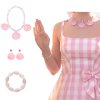 Hot Movie Barbi Costume For Kids Girls Cosplay Pink Plaid Dress Halloween Girl Dress Up Carnival.jpg 640x640.jpg (19)