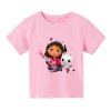 Kawaii Gabby Dollhouse T shirt for Children Girl Cartoon Tees Anime Summer Top Themed Birthday Clothes.jpg 350x350xz.jpg (1)