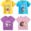 Gabby Dollhouse T shirt for Children Girl Cartoon Cotton Tees Anime Summer Top Themed Birthday Clothes.jpg