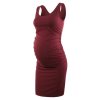 Liu Qu Women s Maternity Sleeveless Tank Dresses Casual Side Ruching Bodycon Pregnancy Dress for Daily.jpg 640x640.jpg (6)