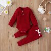 Newborn Infant Knit Baby Boy Girl Clothes Set Long Sleeve Button Romper Pants Outfits Autumn Spring.jpg 640x640.jpg (4)