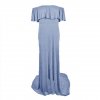 Shoulderless Maternity Dresses For Photo Shoot Maternity Photography Props Pregnancy Dress Photography Maxi Dress Gown Pregnant 4