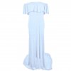 Shoulderless Maternity Dresses For Photo Shoot Maternity Photography Props Pregnancy Dress Photography Maxi Dress Gown Pregnant 5