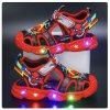 Dětské svítící sandály SPIDERMAN s plnou špičkou (vel. 21-30 EUR)