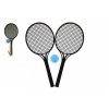 Soft tenis plast černý+míček 53cm v síťce