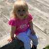 2-dílná kojenecká bavlněná souprava New Baby Happy Flower tmavě růžová (Barva Růžová, Velikost 56 (0-3m))