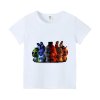 Fnafs T shirt for Children Five Nights Freddys Short Sleeve Shirt White Black Tee Anime Printed.jpg 640x640.jpg (2)