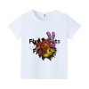 Fnafs T shirt for Children Five Nights Freddys Short Sleeve Shirt White Black Tee Anime Printed.jpg 640x640.jpg (8)