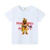 Fnafs T shirt for Children Five Nights Freddys Short Sleeve Shirt White Black Tee Anime Printed.jpg 640x640.jpg (9)
