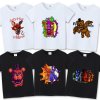 Fnafs T shirt for Children Five Nights Freddys Short Sleeve Shirt White Black Tee Anime Printed.jpg