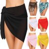 Women Short Sarongs Swimsuit Coverups Beach Bikini Wrap Sheer Short Skirt Chiffon Scarf Cover Ups for.jpg