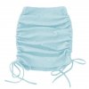 woman Summer mini skirts solid color cotton folds ladies knitting thread side draw string elastic sexy.jpg 640x640.jpg (1)