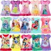 Mermaid Anna Elsa Dress Girls Nightdress Clothes Cartoon Pajamas Children s Clothing ShortSleeve Pajamas Dress Kids.jpg