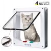 Cat Flap Door with 4 Way Security Lock Controllable Switch Transparent ABS Plastic Gate Puppy Kitten.jpg