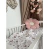 147278 275323 sada do kocarku bavlnena 2d sada little flowers bila ruzova
