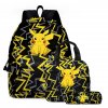 2PC 3PC Set Pikachu Pokemon Backpack Primary and Middle School Students Boys Girls Anime Cartoon Sports.jpg 640x640.jpg (19)