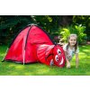 Dětský stan Baby Mix Beruška s tunelem červený (Barva Červená)