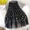 Skirts Women Tender Sweet Korean Style Printed Lady Mesh Ins Classy All match College Elegant Popular (4)