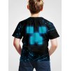 Fluorescent Building Block Puppet 3D Print Boy s T shirt Kids Casual Short Sleeve Crew Neck.jpg (1)
