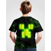 Fluorescent Building Block Puppet 3D Print Boy s T shirt Kids Casual Short Sleeve Crew Neck.jpg (2)