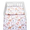 Baby Nellys 2-dílné bavlněné povlečení - Pohádková zvířátka - bílá (Velikost povlečení 135x100)